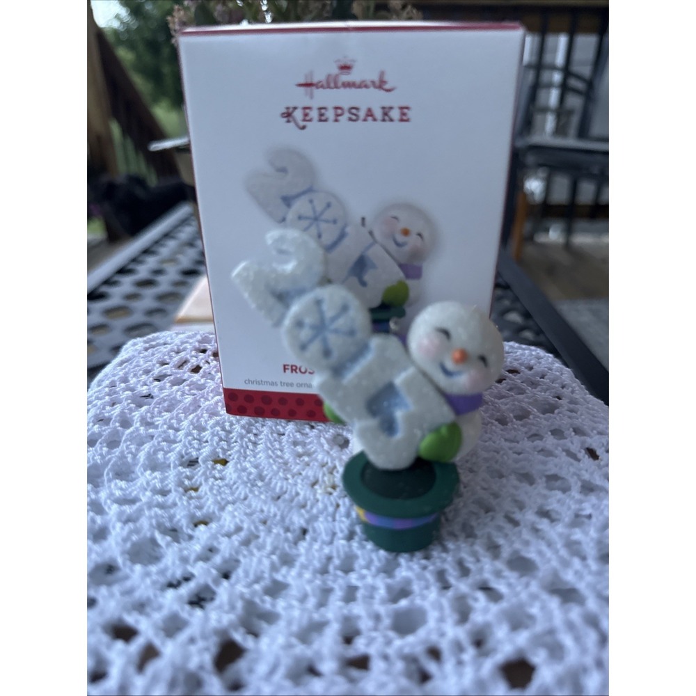 Hallmark Ornament 2013 Frosty Fun Decade Snowman 4th in the Series